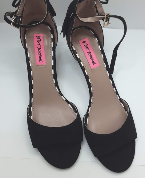 Betsey Johnson Shoes - Betsy Johnson Ressy Flowered Open-Toe Stra…